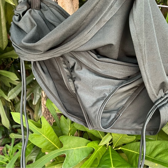 Military Green Bikini Bottom/Skirt - Picture 2 of 4